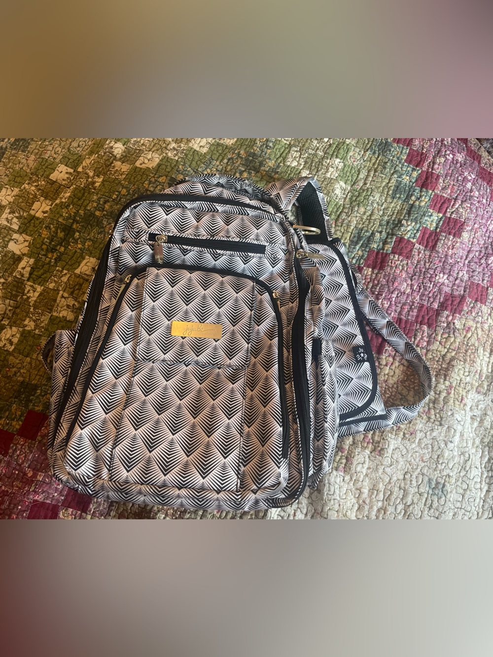 Ju-Ju-Be Be Right Back Diaper Backpack - Queen of the Nile Pattern
